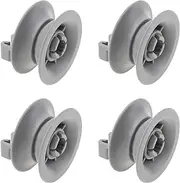 [LT Easiyl] Pack of 4 Dishwasher Upper Basket Wheels 00611666 PS8727423 Dishwasher Accessories Dishwasher Upper Basket Wheels Compatible with Bosch Dishwasher