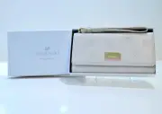 Swarovski Wristlet Travel Wallet Sand Beige 5493061 Authentic Brand New In Box
