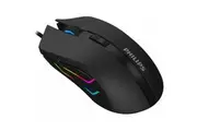Philips SPK9313 USB Wired Gaming Mouse with RGB, Adjustable DPI up to 2400