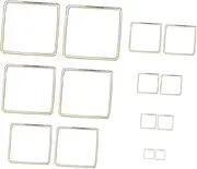 [Tofficu] Square Pendant Plate Round Shaped Pendant Sticker Jewelry Pop Display Crimp Liner Spot Removable Label All-match Belt Defroster Cater Pas Exhibition Label Holder Alloy
