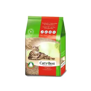 【CAT’S BEST 凱優】經典凝結木屑砂（紅標凝結型） 20L/8.6kg（木屑貓砂）(貓砂、木屑砂)