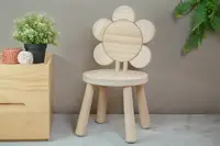 在飛比找樂天市場購物網優惠-【木匠兄妹】DIY小花椅 兒童椅 木頭椅子 木頭板凳 實木椅