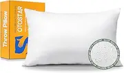 OTOSTAR Waterproof Pillow Insert, 16x24 Outdoor Decorative Throw Pillow Insert Soft Fluffy Plump Cushion Insert for Patio Garden Bench Farmhouse Sofa Couch Bed, White