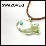 SWAROVSKI 施華洛世奇 項鍊 吊墜 皮革 魚 日本直送 二手