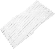 Outanaya Elegant Wall Hanging Lattice Trellis Retractable Wooden Fence for Potted Plants White