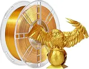 iBOSS PLA Plus (PLA+) 3D Printer Filament 1.75mm,1kg Spool (2.2lbs) Silk Shiny Filament 3D Printing Filament,Dimensional Accuracy +/- 0.02mm,PLA Pro 3D Filament,Fit Most FDM Printer(Slik Gold)