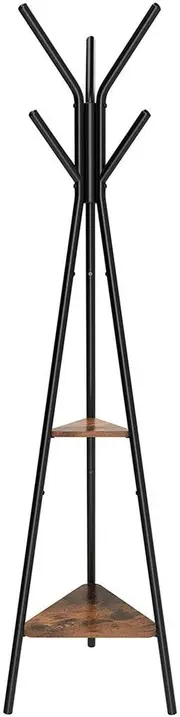 VASAGLE Vintage Coat Rack Stand Black RCR16BX