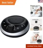 Sound Machine Portable White Noise Pink Brown Noise 30 Sounds Auto Timer