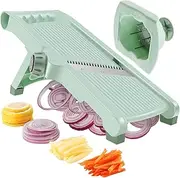RdjEokf Mandolin Food Slicer Foldable Vegetable Slicer Food Chopper French Fry Cutter Multifunctional Mandolin Shredder Chopping Artifact Fast Meal Prep for Potato Tomato Onion