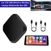 Car Wired to Wireless CarPlay AI Box Adapter Android Auto Car Radio Carplay Kit (for: Fiat)