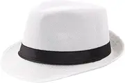 [Generic] Men Hat Stylish Panama Cap Boater Summer Beach Sunhat Stylish