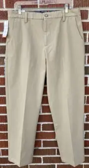 NWT DOCKERS WORKDAY KHAKI CLASSIC SMART 360 FLEX MEN'S PANTS BROWN 34 x 29