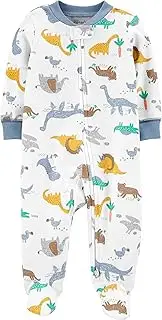 [Carter's] Dinosaurs 2-Way Zip Cotton Sleep & Play Preemie