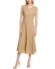 Lafayette 148 New York Linen A-Line Dress