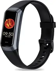 Spurkey Fitness Tracker with 24/7 Heart Rate, Blood Oxygen Blood Pressure Sleep Monitor, Activity Trackers IP68 Waterproof,Step Counter Calorie Pedometer Health Smart Watch for Women Men (Black)