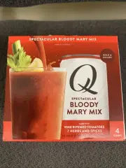 Q Spectacular Bloody Mary Mixer Vine Riped Tomatoes 4 X 7.5 fl oz Cans Read Desc