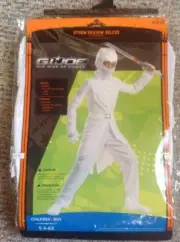 NEW GI JOE STORM SHADOW Licensed Deluxe Costume Boys Small 4-6X With Bag!