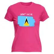Saint Lucia Country Flag Nationality - Womens T-Shirt T Shirt Tshirt