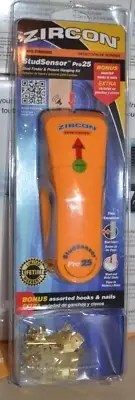 Zircon 69575 Pro25 Stud Sensor finder With Picture Hanging Kit hooks