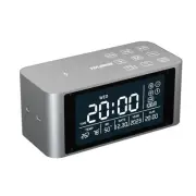 Bluetooth Speaker with Digital Alarm Clock, Wireless Charger, FM Clock Radio,...