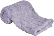 Yurhap Fleece Baby Blanket Heart Checkered Blanket, Ultra Soft Cozy Baby Blankets for Girls Boys, Fluffy Infant Toddler Newborn Receiving Blankets for Crib Stroller 30”×40” (Purple)