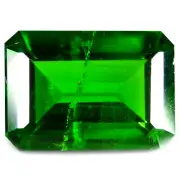 0.85 ct Romantic Octagon Shape (7 x 5 mm) Green Chrome Diopside Gemstone