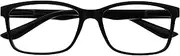 The Reading Glasses Company Black Readers Large Designer Style Mens Spring Hinges R83-1 +1.50