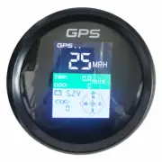 85mm gps speedometer voltmeter odo trip mph km/h knot car truck marine white led