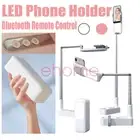 Adjustable LED Fill Light Phone Holder Selfie Fill Lamp Holder with Bluetooth AU