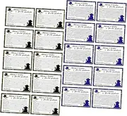 CAXUSD 20 Sheet Graduation Celebration Cards Greeting Cards for Graduates Blue Gold