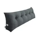 NNEAGS 150cm Dark Grey Triangular Wedge Bed Pillow Headboard Backrest Bedside Ta