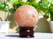 Large 100MM Golden Healer Quartz Stone Healing Crystal Sphere Ball