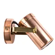 CLA Lighting GU10 Exterior Adjustable Head Wall Pillar Spot Light (Light weight Copper) IP54