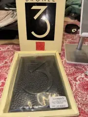 Frank Lloyd Wright Bronze House Number “3" New Open Box