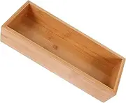 MAGICLULU Bamboo Wooden Drawer Organizer Natural Storage Case for Office Home Minimalist Design Lightweight Sundries Container Chic Bamboo Box for Skincare Items