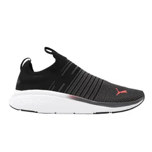 Puma 慢跑鞋 Softride Pro Echo Slip-On 男鞋 黑 白 襪套式 針織 緩衝 運動鞋 37869101