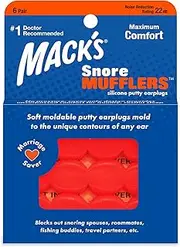 Mack's Snore Mufflers - Silicone Putty Earplugs