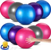 10 Pcs 65 Cm Pilate Ball Exercise Ball Bulk Yoga Ball for Fitness Pregnancy