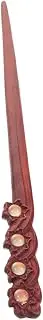 SAFIGLE Retro Hairpin Chopsticks Red Sandalwood Hair Stick with Dual Sided Carving Elegant Chinese Style Hair Accessories for Women for Buns Daily Use