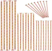Rustark 15Pcs Artificial Turf Stakes Galvanized Metal Spiral Landscape Spikes Set, 6" Landscape Anchor Spikes Edging Garden Nails for Lawn Fabric, Fake Landscaping Grass, Artificial Turf