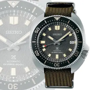 SEIKO 精工 PROSPEX DIVER SCUBA 復刻 200米機械錶-軍綠42.7mm SPB237J1/6R35-00T0N_SK028