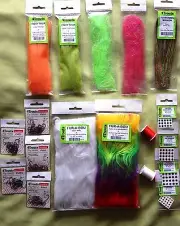 FLY TYING KIT for PERCH Fly tying materials hooks flash eyes thread perch flies