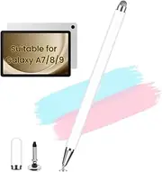 High Sensitivity Pen for Samsung Galaxy Tab A7/A7 Lite,A8/A8+ Plus,A9/A9+ Plus, iPad, Fire HD, Microsoft Surface Capacitive Touch Stylus Pen (White)