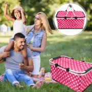 Leak- Proof Cooler Basket Food Warmer Bag Camping Basket Cooler
