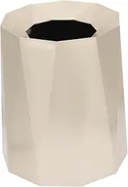 OKUMEYR Golden Trash Can Garbage Can for Bedroom Mini Trash Can for Car Mini Trash Cans Trash Can for Cars Garbage Containers Desktop Trash Can Round Garbage Can Round Ash-bin Plastic