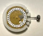 Sunon 6 hand PE60 Date @ 6 Quartz Watch Movement Metal Crown 36mm Centering Ring