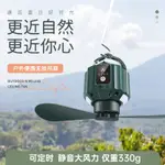 迷你露營吊扇 露營電風扇 二葉帳篷掛扇 USB充電野營風扇 無線可攜帶電扇 便攜式無線風扇 照明電扇帶燈嵐鷹