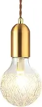 Hobaca® G9 Glass Pendant Light Fitting Modern Hanging Lights Ceiling Decoration Gold Lighting fixtures for Dining Room Bedroom Living Room