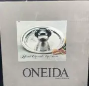 NEW Oneida Jefferson Chip and Dip Server 12.5" Silverplate 80355812A NIB