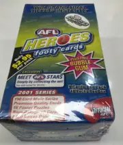2001 ESP Elite Sports AFL Heroes Trading Card Factory Box (48 packs)-Rare